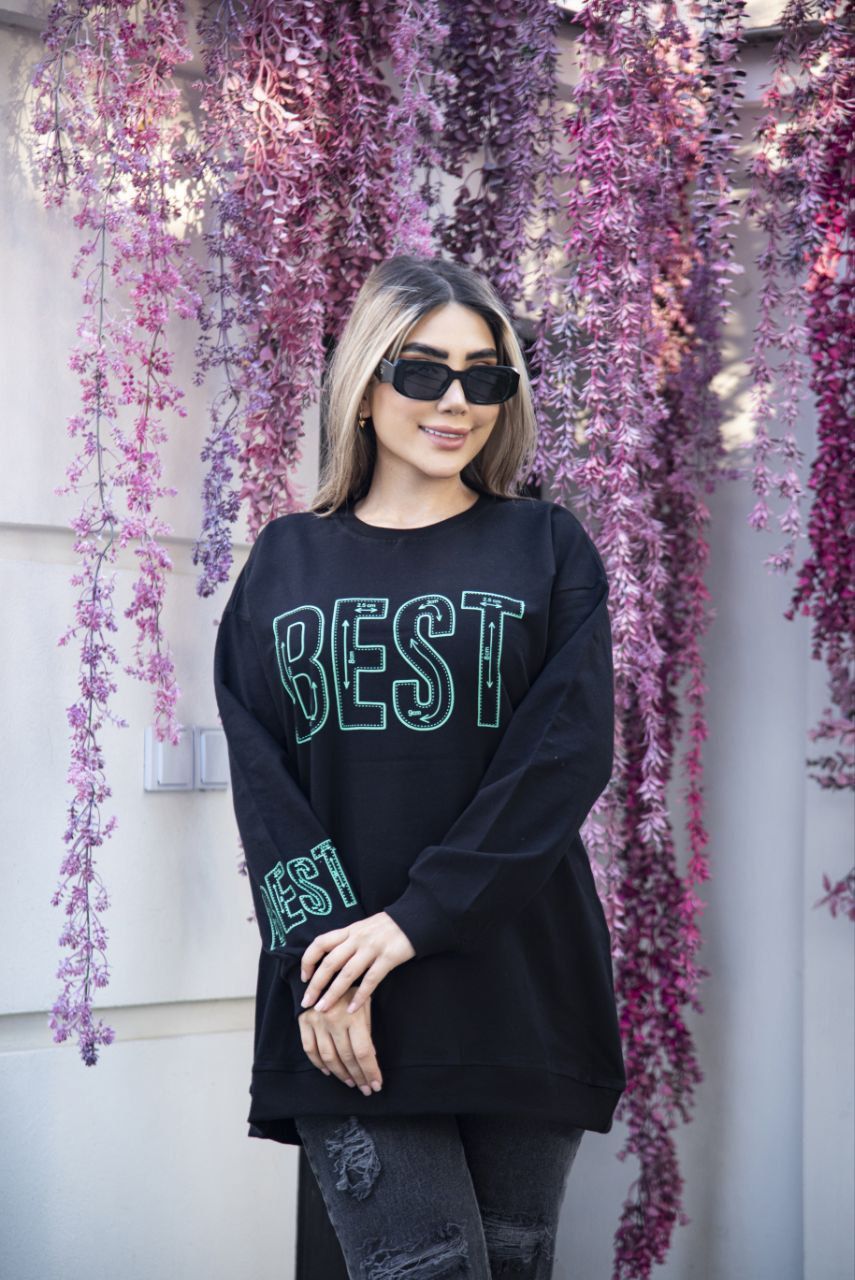 بلوز لانگ قواره بزرگ نخ پنبه زنانه