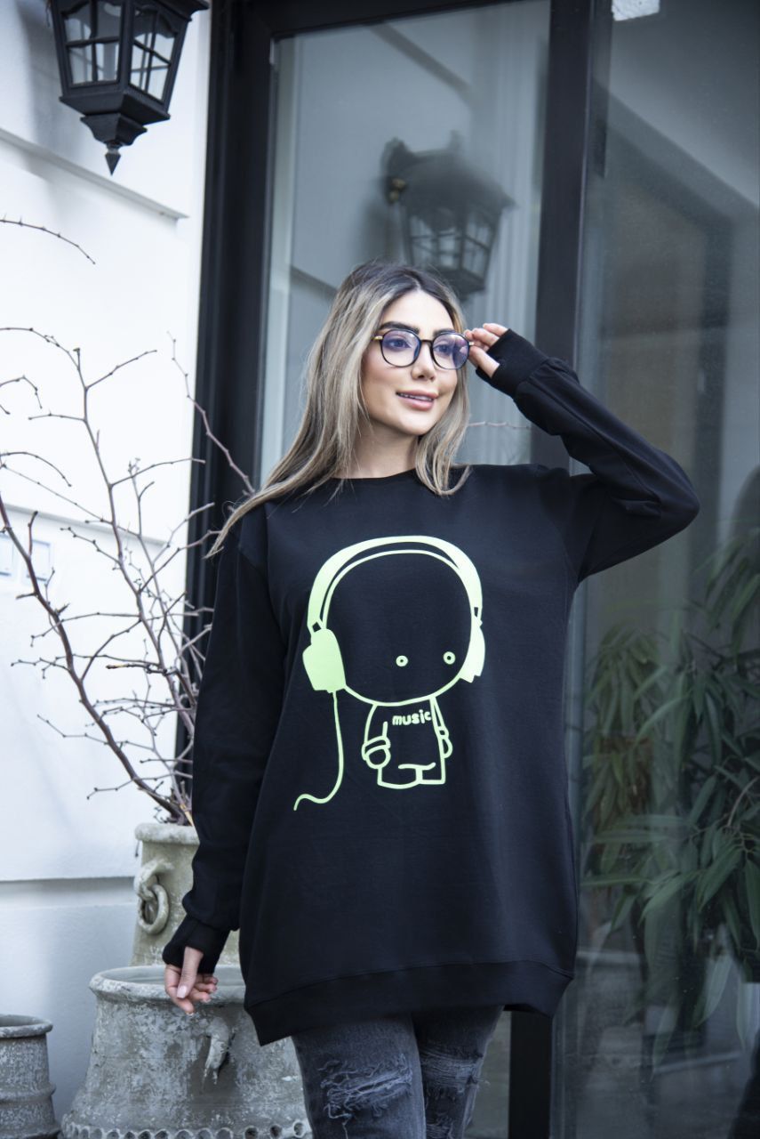 بلوز لانگ قواره بزرگ نخ پنبه زنانه