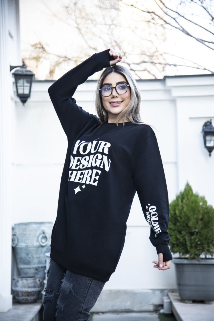 بلوز لانگ قواره بزرگ نخ پنبه زنانه