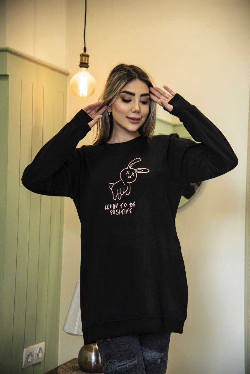 بلوز لانگ قواره بزرگ نخ پنبه زنانه