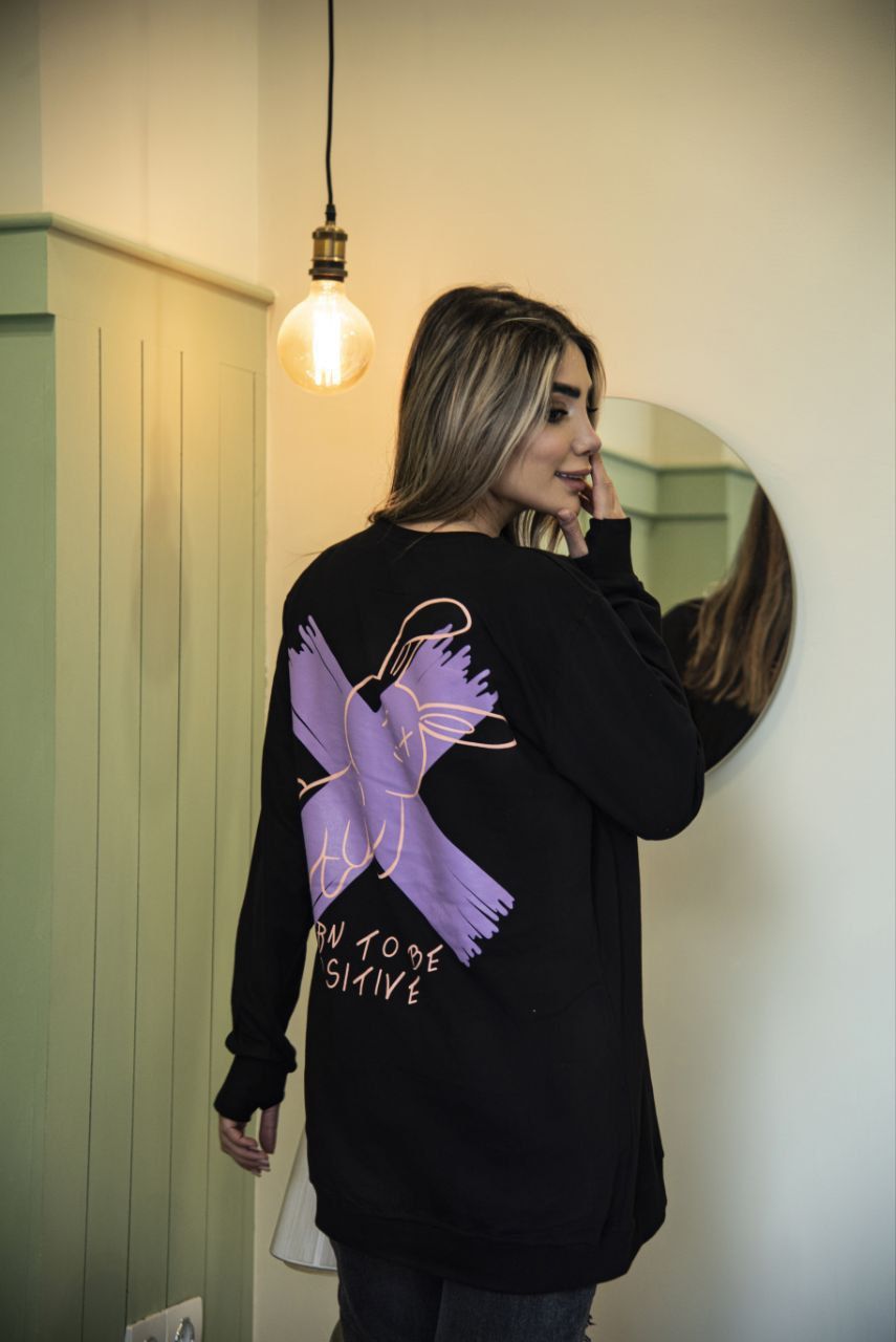 بلوز لانگ قواره بزرگ نخ پنبه زنانه