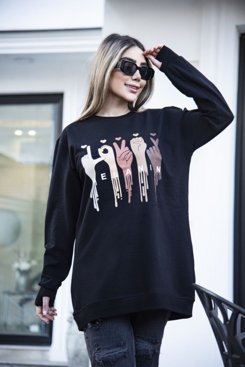 بلوز لانگ قواره بزرگ نخ پنبه زنانه